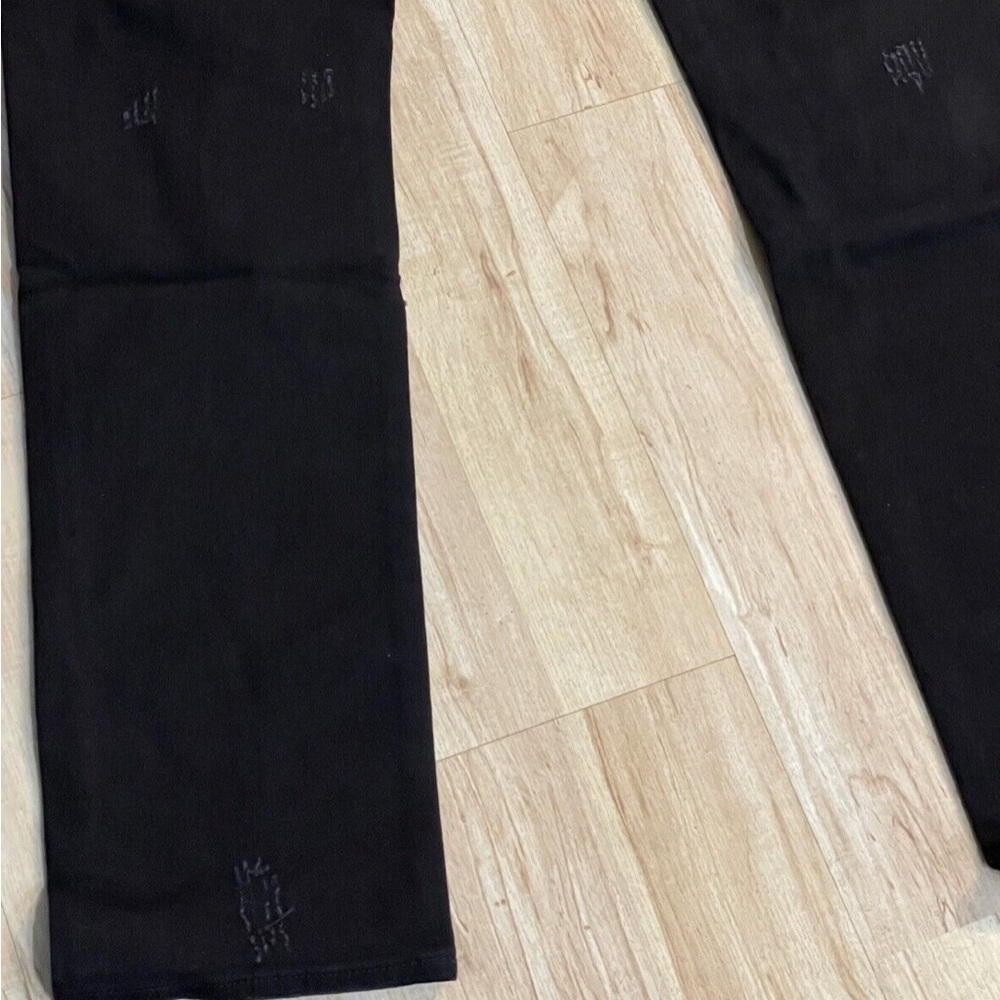 New Men’s MNML Jeans X231 Black Stretch Moto Denim Skinny Distressed Ripped Pant - Picture 9 of 9